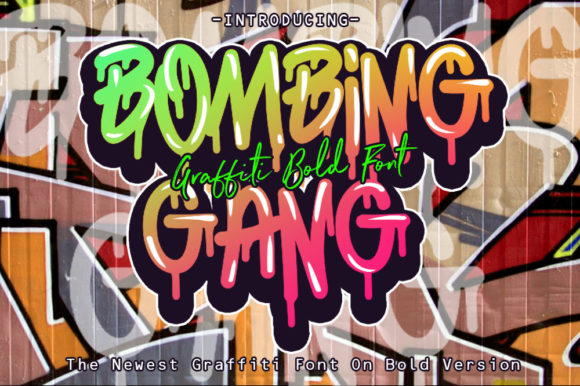 Bombing Gang Font - Featured Image