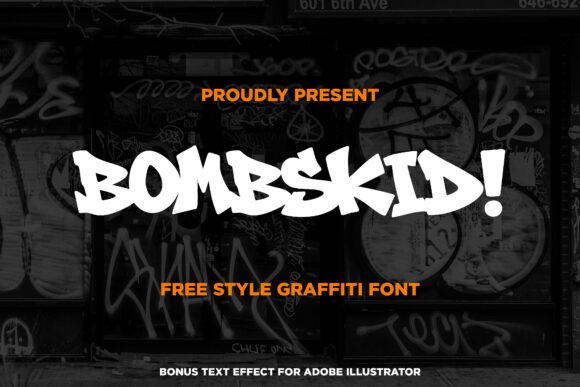 Bombskid Font - Featured Image