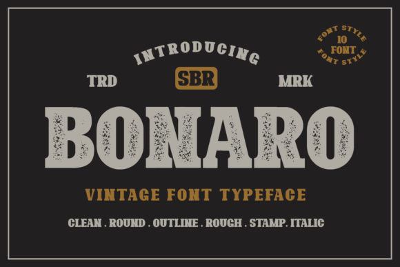 Bonaro Family Font - Featured Image