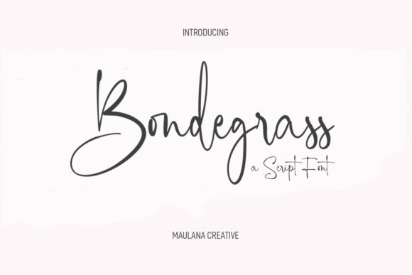 Bondegrass Script Font - Featured Image