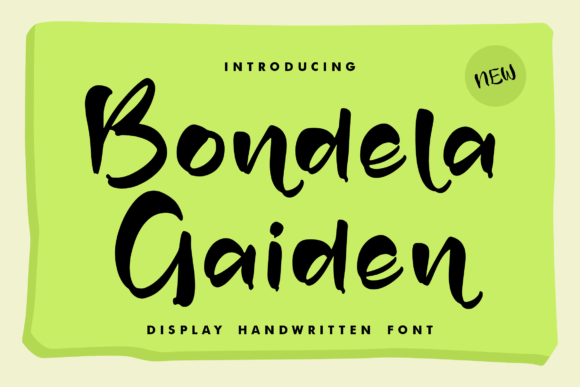 Bondela Gaiden Font - Featured Image