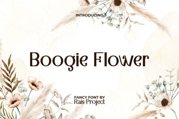 Boogie Flower Font - Featured Image