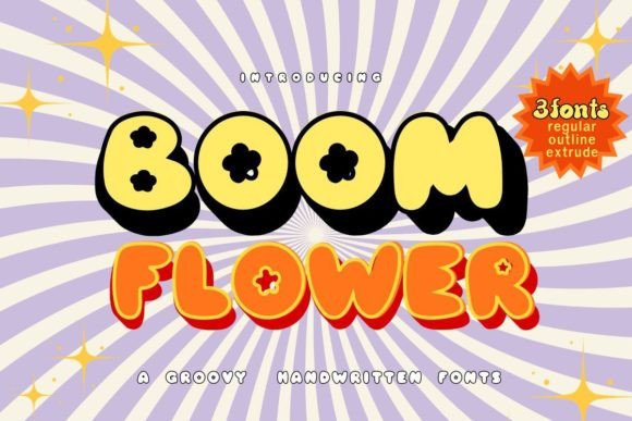 Boom Flower Font - Featured Image