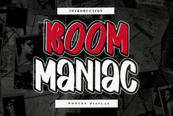 Boom Maniac Font - Featured Image