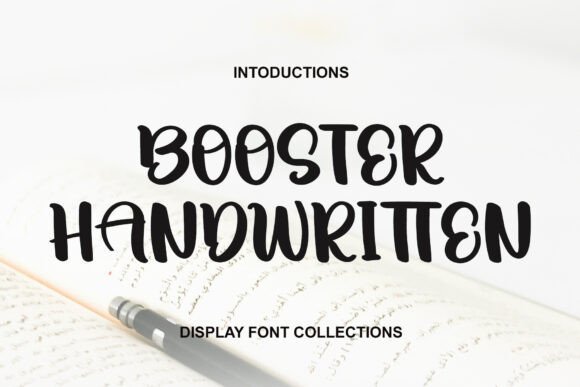 Booster Handwritten Font - Featured Image