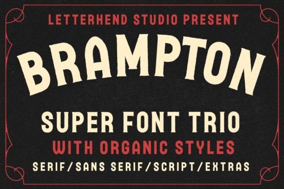 Brampton Trio Font - Featured Image