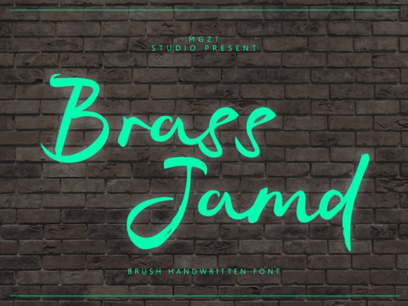 Brass Jamd Font - Featured Image