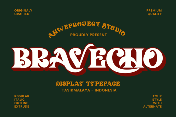 Bravecho Font - Featured Image