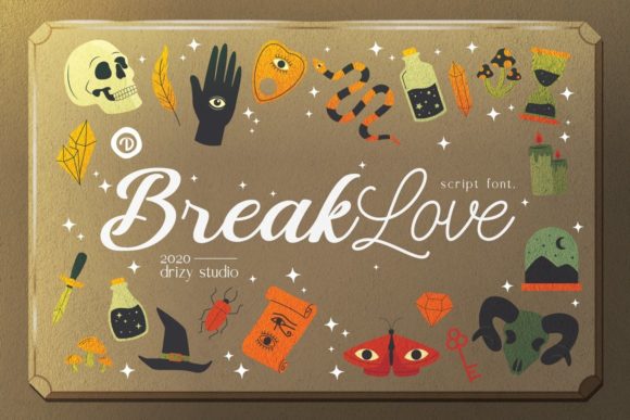BreakLove Font - Featured Image