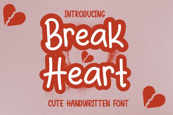 Break Heart Handwritten Font - Featured Image