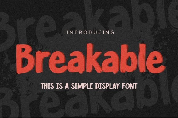 Breakable Font - Featured Image