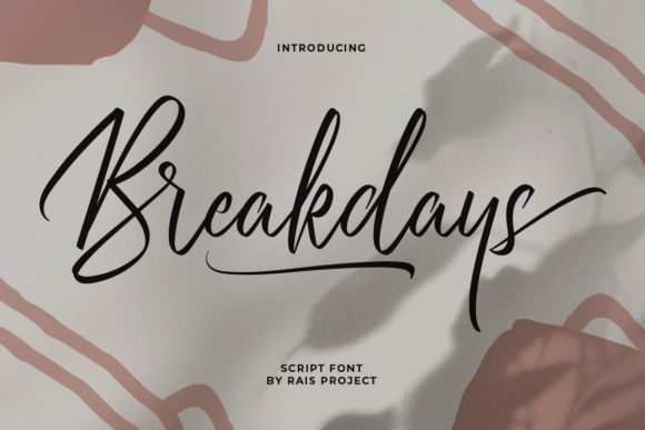 Breakdays Font - Featured Image