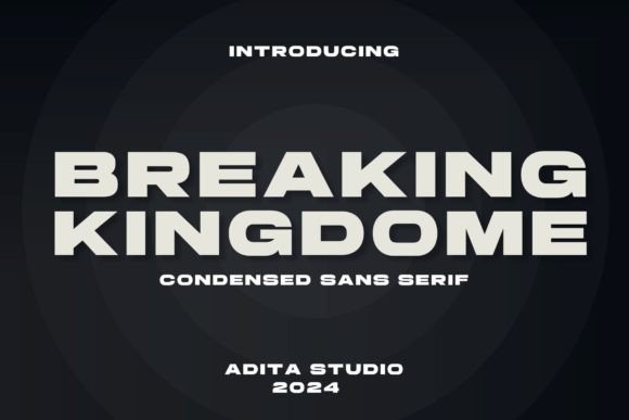 Breaking Kingdome Font - Featured Image