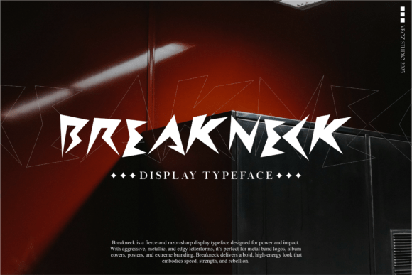 Breakneck Font - Featured Image