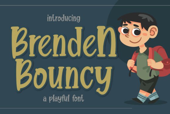 Brenden Bouncy Font - Featured Image
