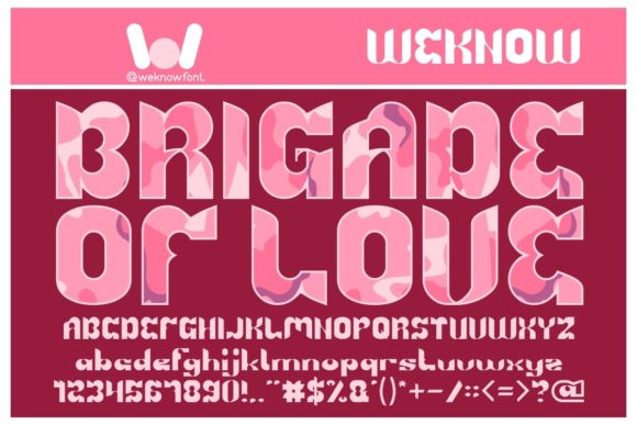 Brigade of Love Font - Featured Image