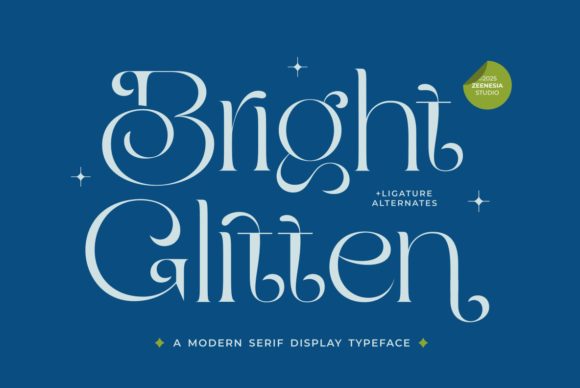 Bright Glitten Font - Featured Image