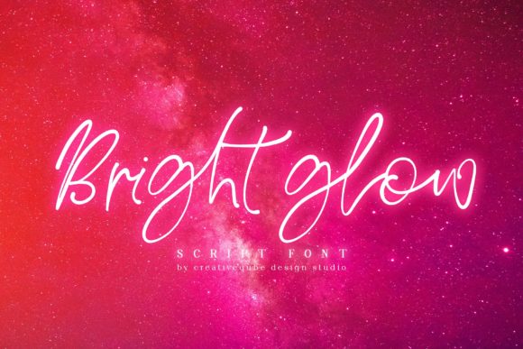 Bright Glow Font - Featured Image