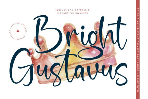 Bright Gustavus Font - Featured Image