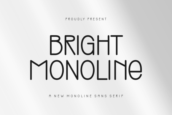 Bright Monoline Font - Featured Image