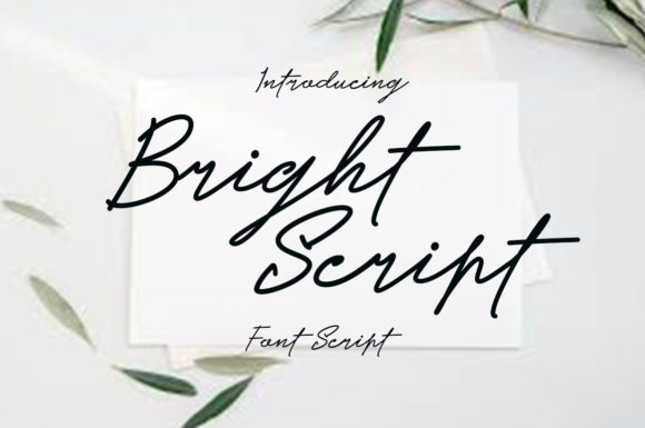 Bright Script Font - Featured Image