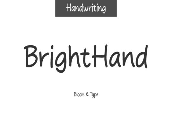 Brighthand Font - Featured Image