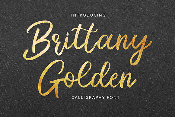 Brittany Golden Font - Featured Image