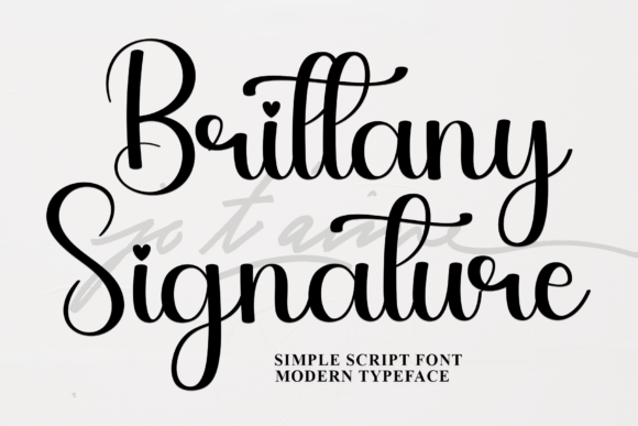 Brittany Signature Font - Featured Image