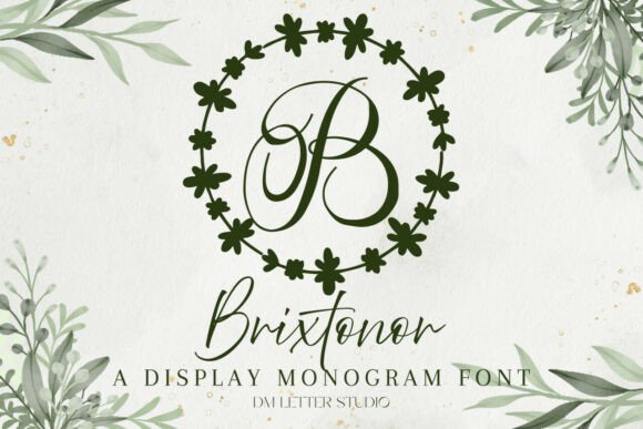 Brixtonor Monogram Font - Featured Image