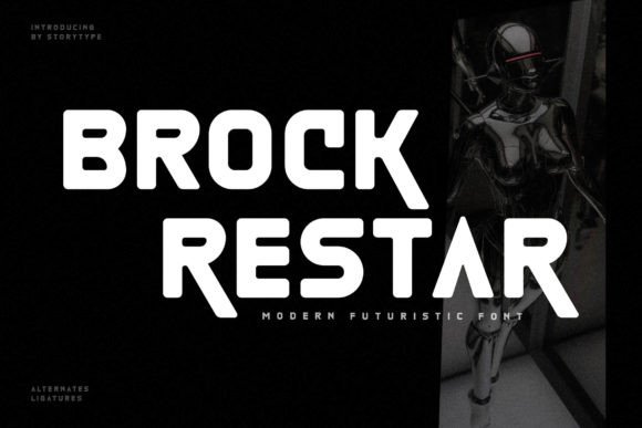 Brock Restar Font - Featured Image