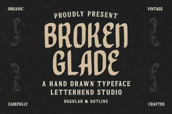 Broken Glade Font - Featured Image