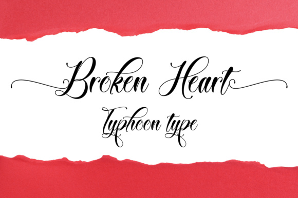 Broken Heart Font - Featured Image