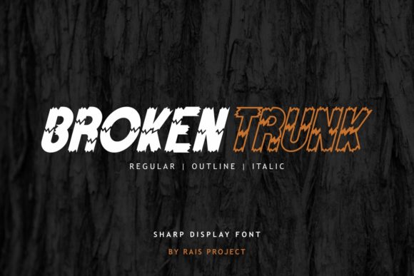 Broken Trunk Font - Featured Image