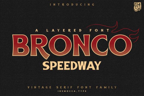 Bronco Speedway Font - Featured Image
