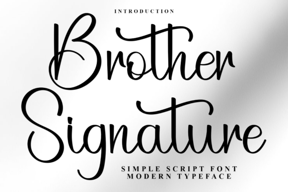 Brother Signature Font - Featured Image