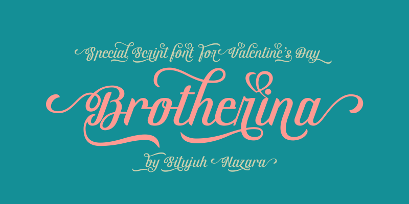 Brotherina Font - Featured Image
