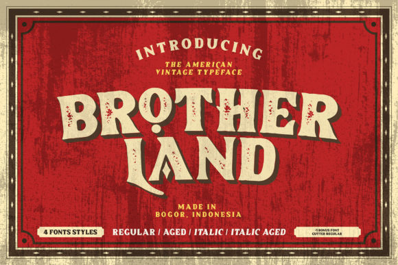 Brotherland Font - Featured Image