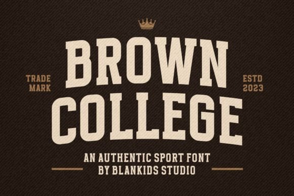 Brown College Font - Featured Image