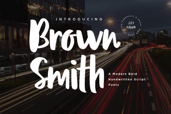 Brown Smith Font - Featured Image