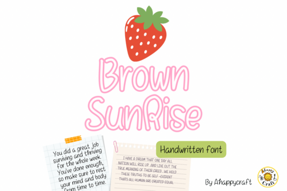 Brown Sunrise Font - Featured Image