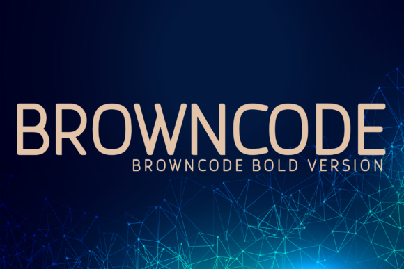 Browncode Bold Font - Featured Image