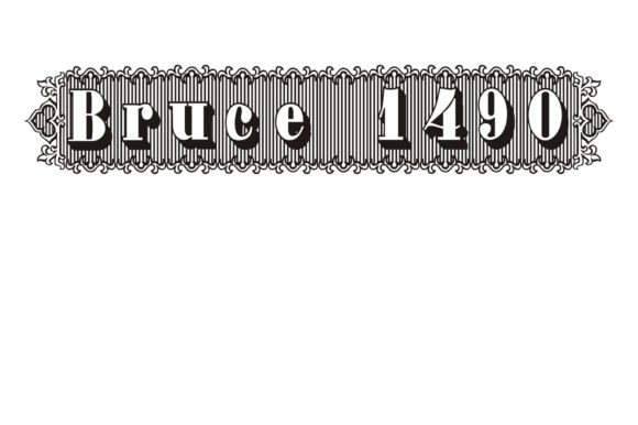 Bruce 1490 Font - Featured Image
