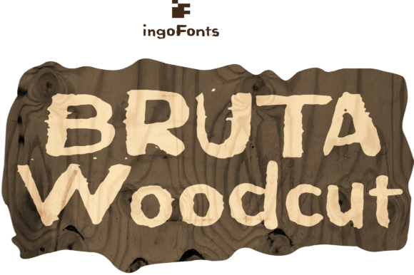 Bruta Woodcut Font - Featured Image