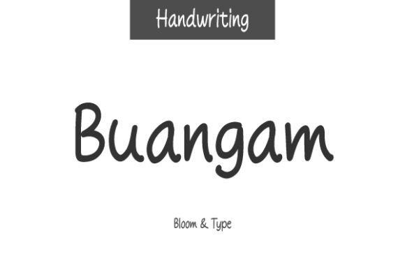 Buangam Font - Featured Image