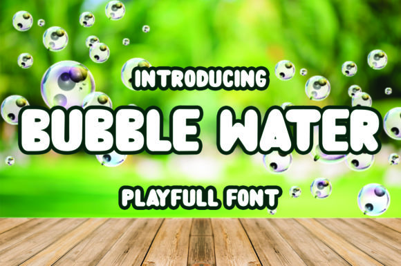 Bubble Water Font - Featured Image