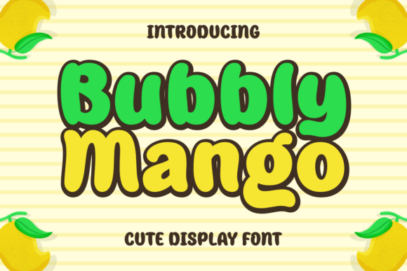 Bubbly Mango Font - Featured Image