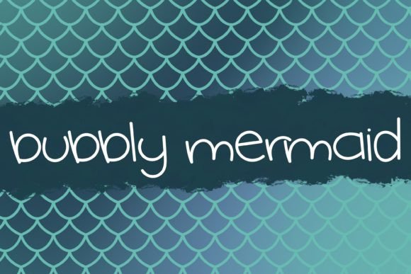 Bubbly Mermaid Font - Featured Image
