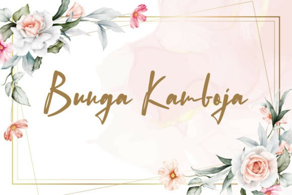 Bunga Kamboja Font - Featured Image
