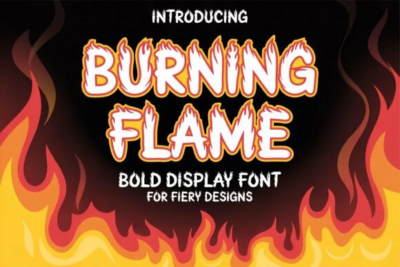 Burning Flame Font - Featured Image