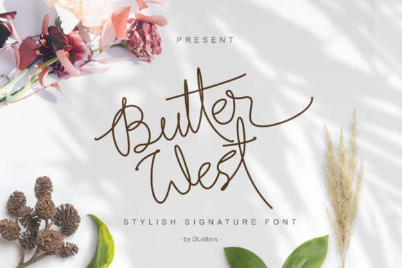 Butter West Font - Featured Image